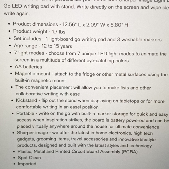 Sharper Image Light Board - Picture 9 of 14